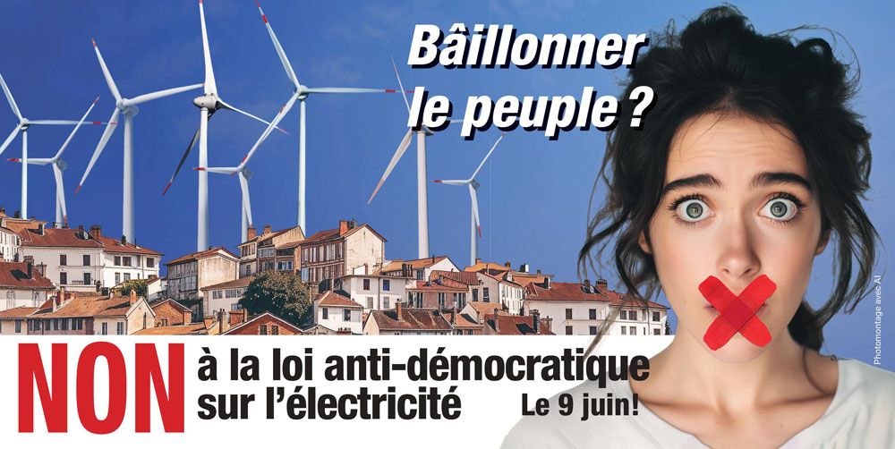 Carte postale non à la loi sur l'électricité