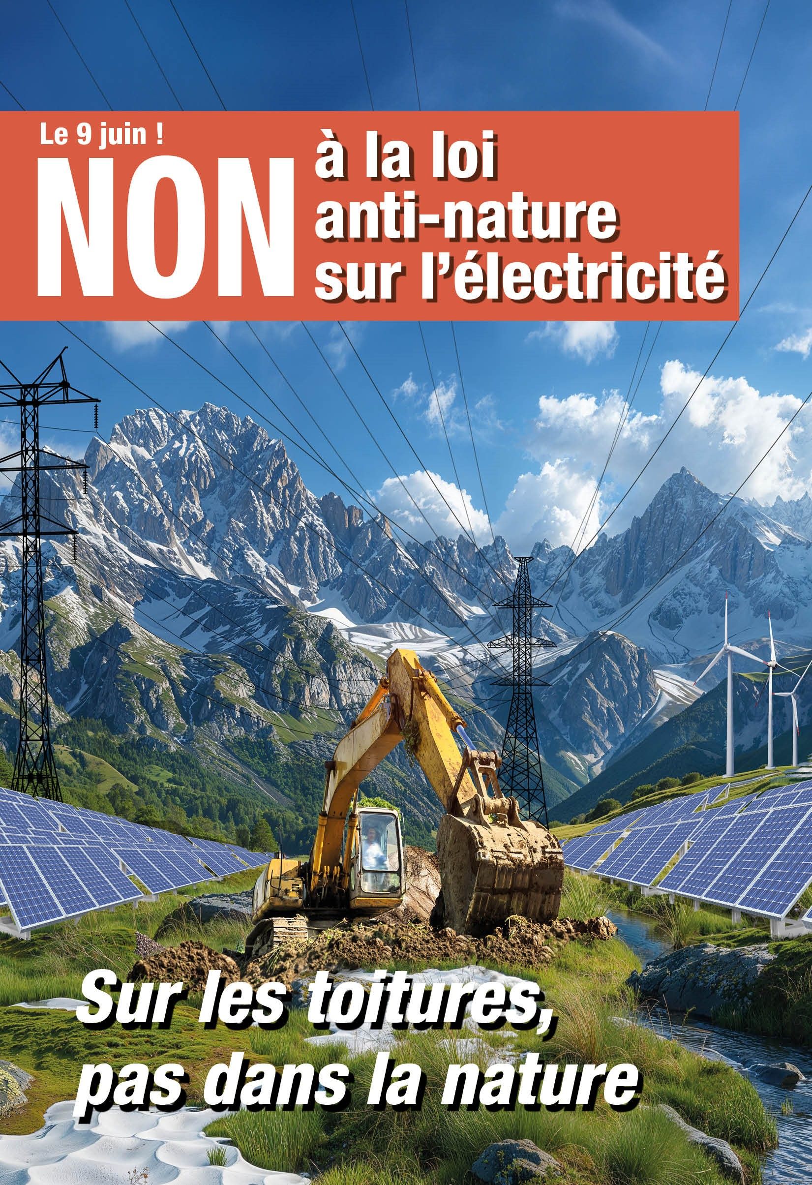 Votez NON à la loi sur l'électricité !
